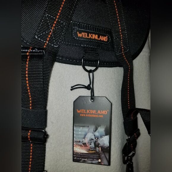 WELKINLAND  Heavy Duty Suspenders Black Harness Carpentry - Picture 10 of 12